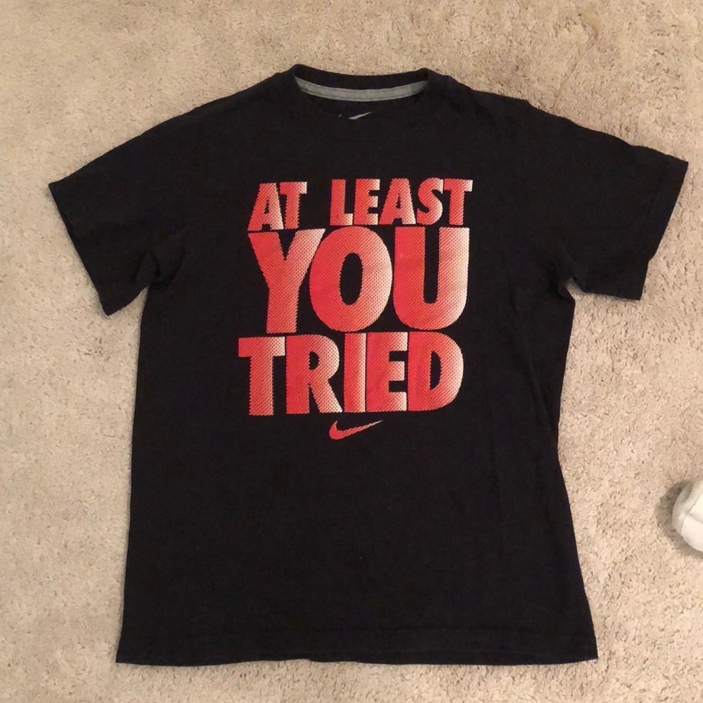 NIKE swoop neck cotton t shirt short sleeve NWOT